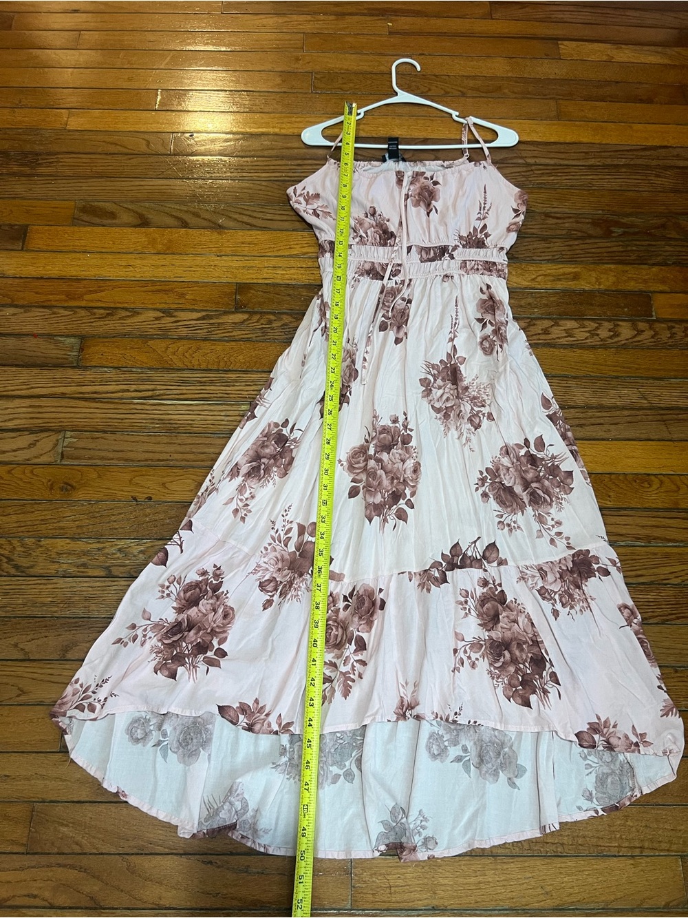 Streetwear Society Pink Floral High-Low Maxi Dress - Picture 9 of 11